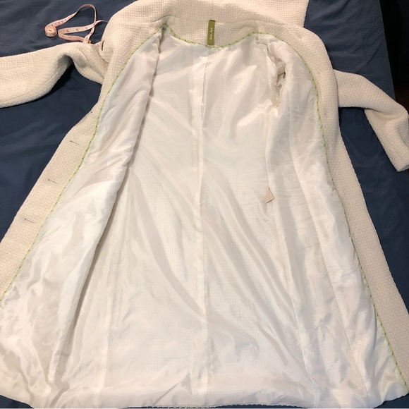 ❌ Soia & Kyo Long Cream Wool Blend Coat - Picture 7 of 14